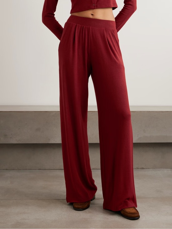 LESET Pants - LESET Lauren pleated pocket pant in Pinot NWT